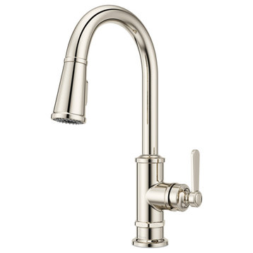 Pfister GT529-TD Port Haven 1.8 GPM 1 Hole Pull Down Kitchen - Polished Nickel