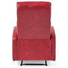 GDF Studio Teyana Red Leather Recliner Club Chair