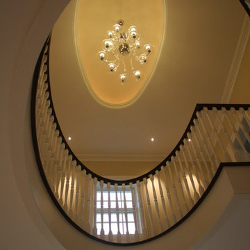Elliptical mahogany Staicase