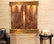 Aspen Falls Water Fountain, Brown Marble, Rustic Copper, Square