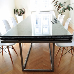 Bog Oak table with glasstop - Home Office Furniture