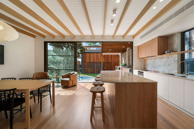 Design ideas for a contemporary kitchen in Sydney.