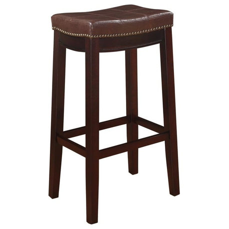 Claridge Patches Bar Stool, Brown, 30"