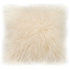 Moe's Lamb Fur Pillow Cream, Cream White