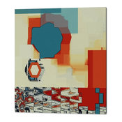 Moving Parts No 4, by Ben & Raisa Gertsberg, 24"x24", Acrylic Print
