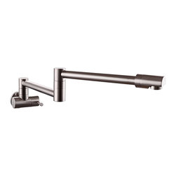Puriscal Double Joint Wall Mounted Stainless Steel Kitchen Sink Faucet - Kitchen Faucets