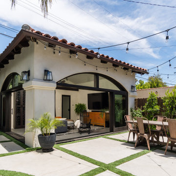 West Hollywood Spanish-Style Pool House Transformation