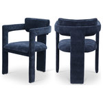 Meridian Furniture - Brenda Upholstered Dining Chair, Navy, Chenille Fabric, Set of 2 - Indulge in the allure of the Navy Chenille Fabric Brenda Dining Chair by Meridian Furniture. Its captivating design and luxurious finish elevate any space with effortless elegance. Crafted with precision and durability in mind, this stunning piece becomes the focal point of gatherings, fostering moments of connection and warmth. Embrace sophistication and style with the Brenda Dining Chair, a testament to exquisite taste and timeless beauty.