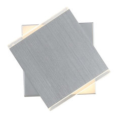 Artcraft Task 2 Light 4" Wall Light, Brushed Aluminum