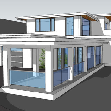 Zero Net Energy (ZNE) Contemporary new home