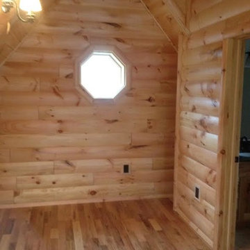 interior pictures of log paneling, and log siding