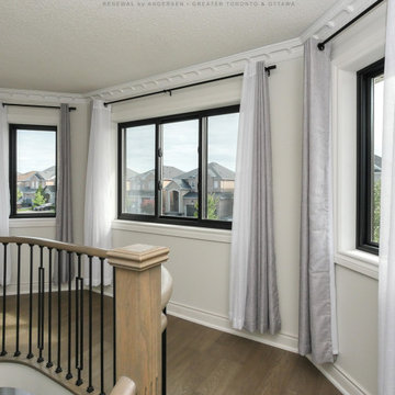 New Black Window in Amazing Hallway - Renewal by Andersen Ottawa, Greater Toront