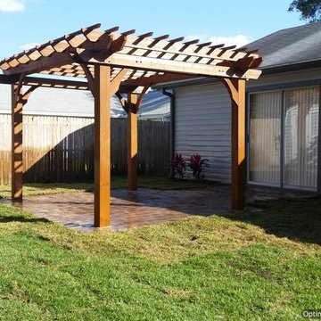 Paver installation, Fireplace installation, Pergola installation