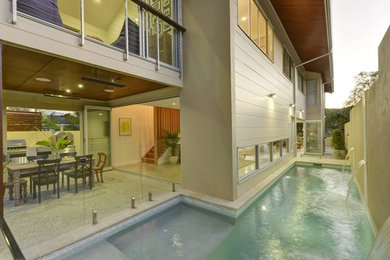 This is an example of a contemporary home design in Brisbane.