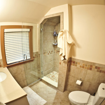 Home addition featuring master bathroom with Ofuro tub.