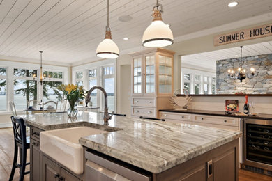 Inspiration for a coastal home design remodel in Vancouver
