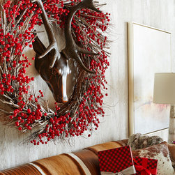 Aspen Fantasy 50" Christmas Wreath from Horchow.com - Wreaths And Garlands