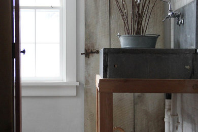 Bathroom - farmhouse bathroom idea in Burlington