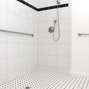 ADA Compliant Bathroom With Wheelchair Accessible Shower