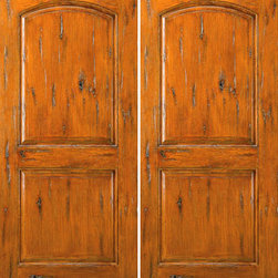 Exterior Double Door, Knotty Alder, Southwest Home - Front Doors