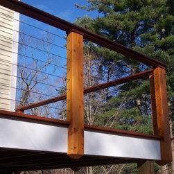 Cable Rail Cedar Deck - Outdoor Products