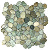 Glazed Sea Green Pebble Tile