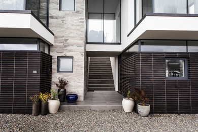 Design ideas for a contemporary entrance in Other.
