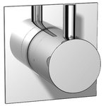Isenberg - 3-Way Diverter Shower Valve/Trim, 3/4", 3 Output, Volume Control, Brushed Nickel - **Please refer to Detail Product Dimensions sheet for product dimensions**