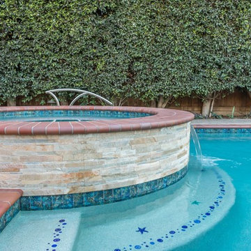 Pool with Creative Tile Designs