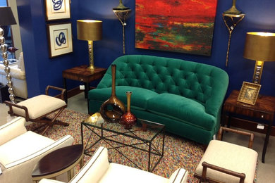 Blue/Green/gold living room