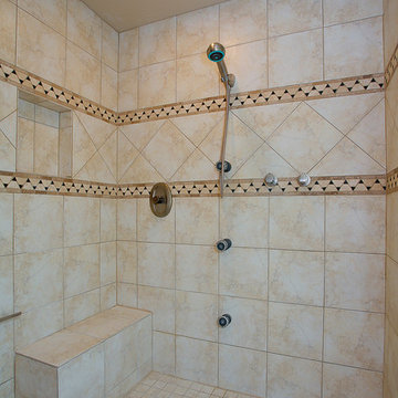 Master bathroom , closet and exercise room