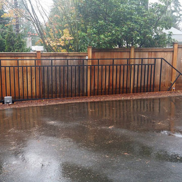 Steel Sliding Gate at a Residence in Washington State