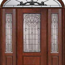 Prehung Side lights-Transom Door 80 Fiberglass Palacio 3/4 Lite - Front Doors