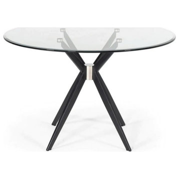 Cleo Modern Black Dining Table