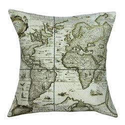 Maps Toss Cushion - Decorative Pillows