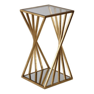  Deco 79 Aluminum Drip Accent Table with Melting