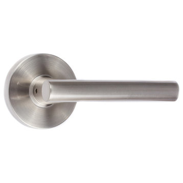 Modern Series Juneau Privacy Lever, Satin Stainless