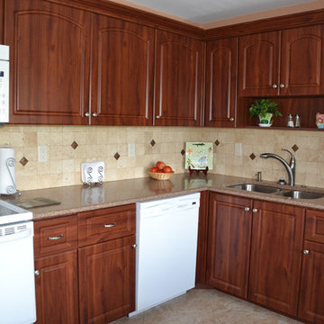 Solid Surface Kitchen Countertop Remodel