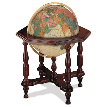 Statesman, 20" Antique Illuminated Floor Globe