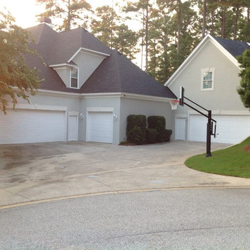 Larry C's Pro Dunk Gold Basketball System on a 45x35 in Evans, GA