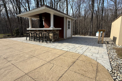 Inspiration for a patio remodel in New York
