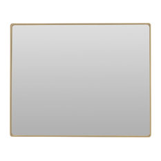Aria Rectangular Mirror, Gold