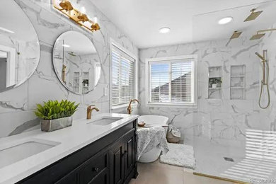 Inspiration for a bathroom remodel in Denver