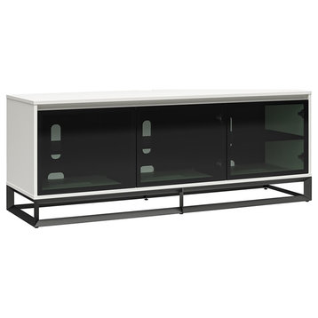 Alphason Media Console with Steel Base for TVs up to 77" in White