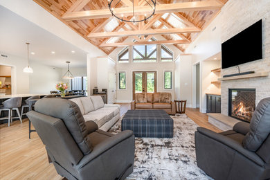 Inspiration for a country living room remodel in Other