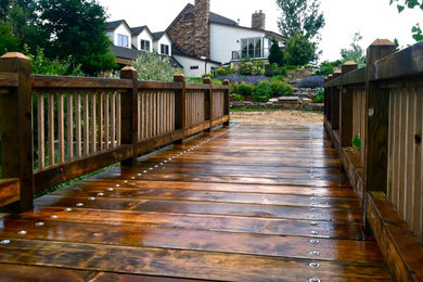 Inspiration for a timeless deck remodel in Denver with no cover