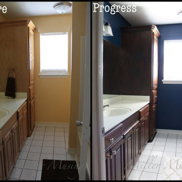 How to Gel Stain Cabinets
