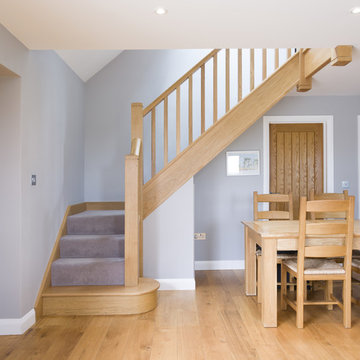 Modern carpeted staircase