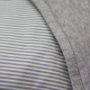 Quilted Comforter, Grey Marl, Grey Heathered Stripes