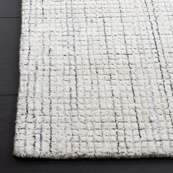 Safavieh Abstract Collection, ABT470 Rug, Ivory/Grey, 8'x10'